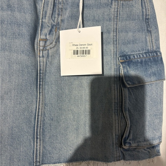 Pistola Light Blue Denim Mini Skirt - Picture 3 of 13